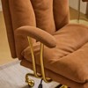 Karl Home |24 W White Swivel Upholstered PU Office Chair - 4 of 4