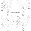 6 Pcs Layered Necklace Set - Gold & Silver Moon Star Coin Choker for Women - 2 of 4