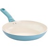 Spice by Tia Mowry Savory Saffron 2 Piece Ceramic Nonstick Aluminum Frying Pan Set in Mint - 2 of 4