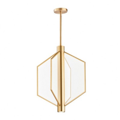 ET2 Lighting Telstar 4 - Light Pendant in  Natural Aged Brass