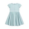 Hope & Henry Baby Girls' Organic Puff Sleeve Smocked Party Dress with Peter Pan Collar, Infant - 3 of 4