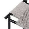 FURNIinspire Ottomans and Benches Handwoven Paper Rope Ottoman with Metal Frame Design for Contemporary Living Spaces, Gray, 24.41"*12.2"*4.13" - 4 of 4