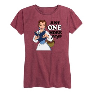 Women's - Disney Princess - Belle One More Page Short Sleeve Graphic T-Shirt - 1 of 4