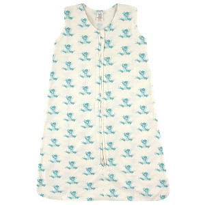 Touched by Nature Infant Organic Cotton Sleeveless Wearable Sleeping Bag, Sack, Blanket, Geometric Frog - 1 of 1
