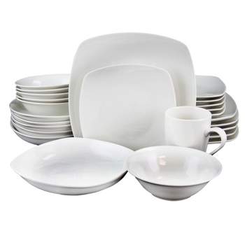 Gibson Hagen 30 Piece Dinnerware Set in White