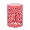 2pc Modern Metal and Round End Table Outside-Christopher Knight Home - 2 of 4