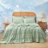 Cozy Bliss Seersucker Cooling Comforter – Lightweight Blanket Breathable & Soft Summer Bedding for Hot Sleepers - 4 of 4