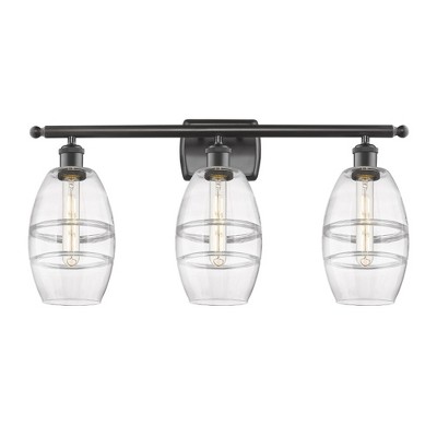 Vaz - 3 Light Bath Vanity In Industrial Style-9.13 Inches Tall and 25.88 Inches Wide