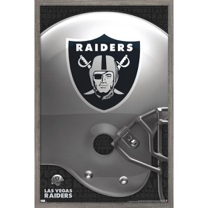 Trends International NFL Las Vegas Raiders – Logo 20 Framed Wall Poster Prints - 1 of 4