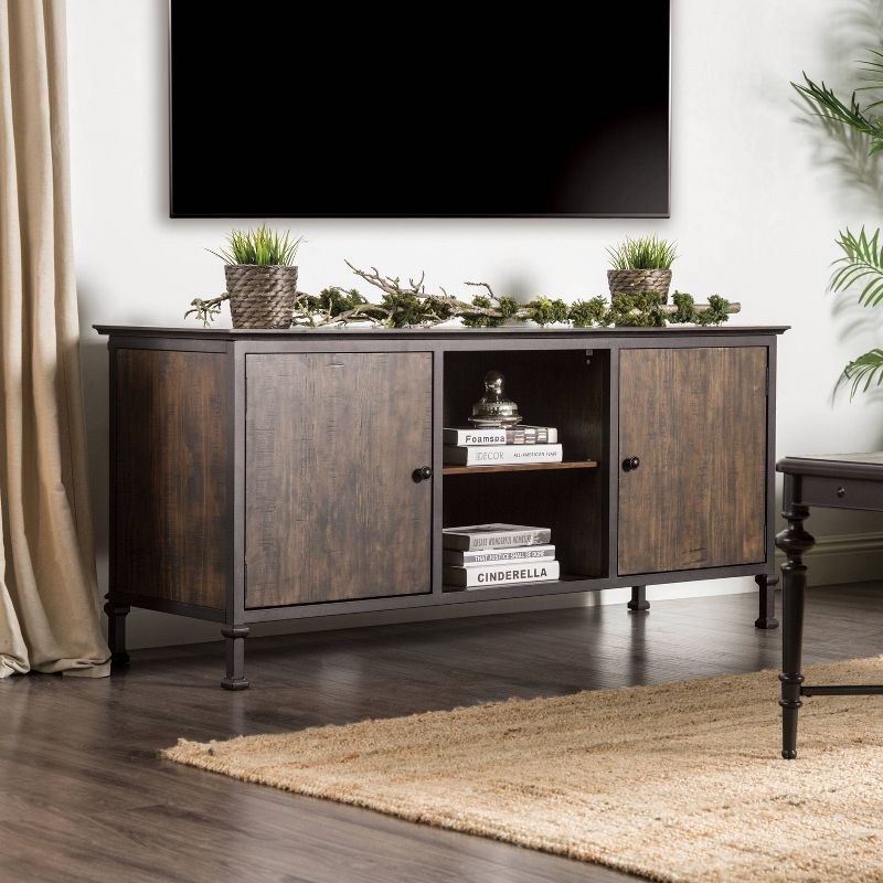 Kelson Multi Storage TV Stand for TVs up to 60&#34; Medium Weathered Oak - HOMES: Inside + Out, 4 of 13