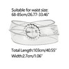 INSPIRE CHIC Women's Metal Pin Buckle Transparent Adjustable Belt - 3 of 4