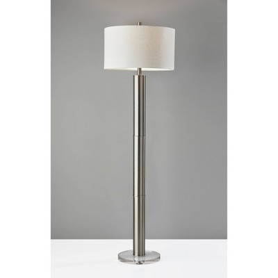 Ezra Floor Lamp Silver - Adesso