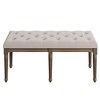 Button-Tufted Entryway Bedroom Dining Bench-Upholstered Bench for Bedroom End of Bed - 2 of 4