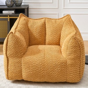 NicBex Bean Bag Chair Soft Floor Chair with High Resilience Foam Lazy Sofas for Adults for Living Room, Bedroom - 1 of 4