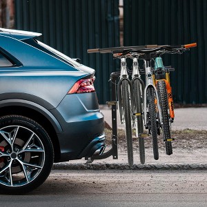 Heavy Duty 2/4-Bike Hitch Rack for SUV, Collapsible Cargo Carrier with Anti-Rattle Lock - 1 of 4
