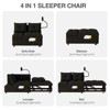 TIRAMISUBEST 4 in1 Cloud Velvet Sofa Bed 55.51 inch Velvet Pull-out Bed 3 Angle Adjustable USB Port Swivel Stand - 4 of 4