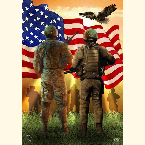 American Soldiers Everyday House Flag 40" x 28" Briarwood Lane - image 1 of 4