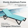 Okak Patio Lounge Chairs Set with Adjustable Backrest,Aluminium Outdoor Chaise Lounge for Patio,Beach,Yard - 3 of 4