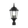 Livex Lighting Hamilton 3 - Light Post Light in  Textured Black - 2 of 4