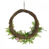 16" Eggs and Ferns Artificial Hanging Wreath - National Tree Company - 4 of 4
