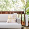 16"x16" Deny Designs D'Annick Summer Lines Outdoor Throw Pillow Orange: Abstract Design, Polyester Fill, Square Shape - 2 of 4