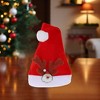 Unique Bargains Christmas Hat Polyester Non-Woven Fabric Red 10.83"x15.35" 1 Pc - 2 of 4