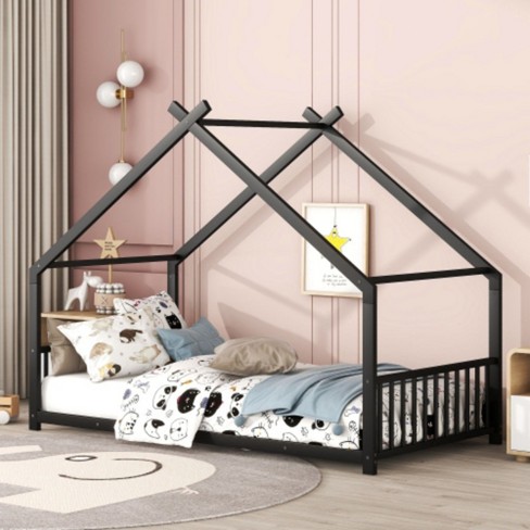 Twin-Size Metal Framed House Shaped Bed - image 1 of 4