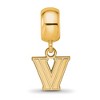 Black Bow Jewelry 14k Yellow Gold Plated Sterling Silver Villanova Wildcats NCAA Bead Charm - 2 of 4