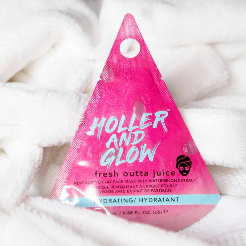 Holler and Glow Fresh Outta Juice Watermelon Clay Face Mask - 0.68oz, 5 of 7