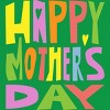 Men's Design By Humans Happy Mother's Day Colorful Text By Yunta T-Shirt - 2 of 2