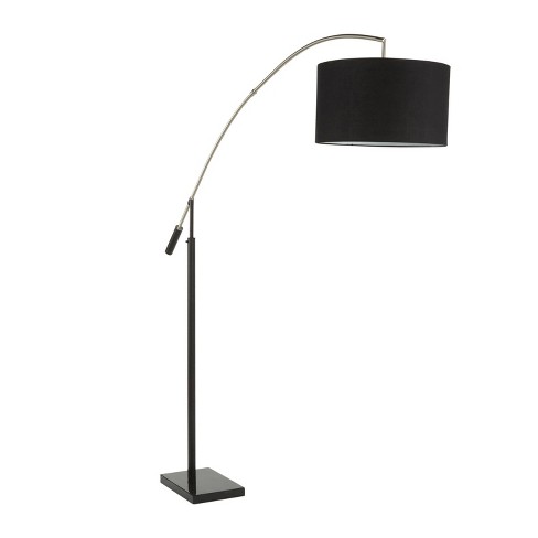 Marble Milan Contemporary Floor Lamp With Linen Shade Black (includes Led  Light Bulb) - Lumisource : Target