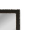Chloe Lighting Reflection Vertical Hanging Wood & Iron Silver/black Finish Rectangle Framed Wall Mirror 35`` Height - 2 of 4