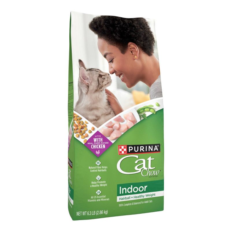 Purina Cat Chow Indoor with Chicken Adult Complete & Balanced Dry Cat Food, 5 of 10