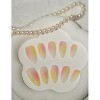 Hachikiko Peach Sunset Gradient Press-On Nails - Romantic Ombre False Nails for Any Occasion - 3 of 4