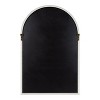 Kate and Laurel Hogan Arch MDF Windowpane Mirror, 24x36, White - 4 of 4