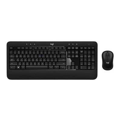 Logitech Advanced Combo Wireless Keyboard and Mouse, Black