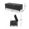 GDFStudio Aurla Contemporary Fabric Upholstered Storage Ottoman - 3 of 4