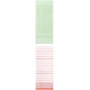 REGALWOVEN Striped Pattern Quick Drying Hand Towels for Bathroom 14" x 30"/13" x 27" 2 Pcs - 1 of 4