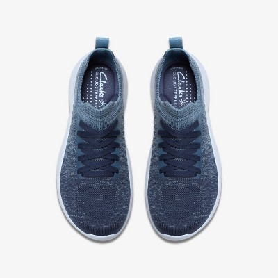 Обувь Clarks Cloudsteppers Womens Solevana Lace Blue Combination Shoes 7.5 Wide — фото 6