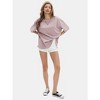 EXLURA Womens Summer Oversized T Shirts Crewneck Loose Workout Short Sleeve Blouse Tops 2025 Y2K Casual Athletic Basic Tee - 3 of 4