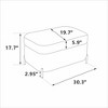 Sapphtopaz Modern Ottoman with Storage Corduroy Upholstered Foot Stool with Flip-Top Lid & Metal Legs End of Bed Bench for Living Room,Bedroom - 4 of 4