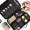 Fosmon Travel Makeup Organizer Bag, Large Makeup Case Waterproof, Makeup Bag Organizer with Compartments, Professional Makeup Train Case for Cosmetics - 3 of 4