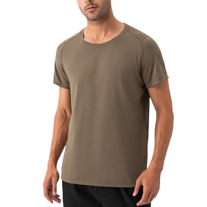 Anna-Kaci Active Men's Short Sleeve Performance T-Shirt with Breathable Mesh Fabric and Relaxed Athletic Fit - 1 of 4