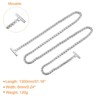 Unique Bargains Shoulder Bag Handbag DIY Accessories Zinc Alloy Flat Chain Strap - 2 of 3