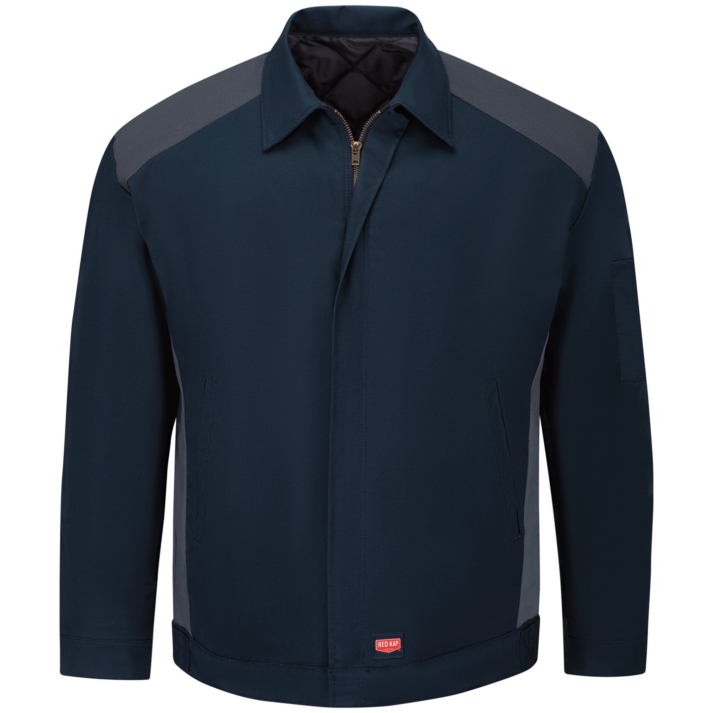Куртка Red Kap Color Block Performance Crew Jacket, Navy/Charcoal - 3X Large, цвет: Красный — фото 1