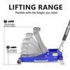 Hydraulic Low Aluminum and Steel Racing Floor Jack with Dual Piston Quick Lift Pump 3 ton (6,000 lb) Capacity Lifting from 3.5" to 14" Blue Blue - 2 of 4
