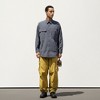 Anna-Kaci Active Men's Long Sleeve Button-Up Utility Shirt with Chest Pocket and Structured Stitch Detailing - 3 of 4
