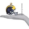 Old World Christmas Blown Glass Ornament for Christmas Tree, Michigan Football Helmet - 2 of 3