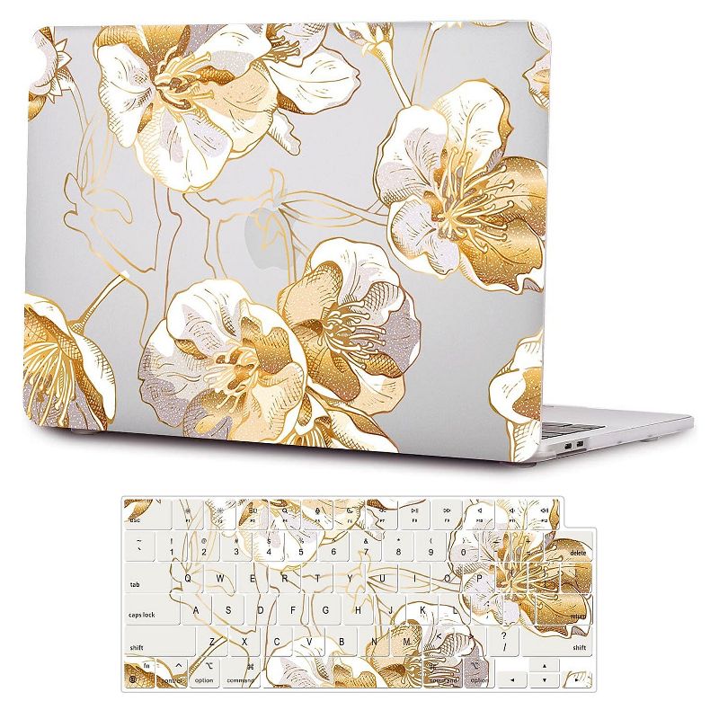 SaharaCase HybridFlex Arts Case for Apple MacBook Pro 14" Laptops Clear Floral (LT00031), 1 of 8