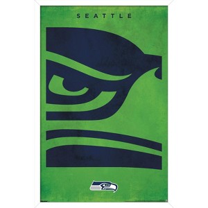Trends International NFL Seattle Seahawks - Logo 25 Framed Wall Poster Prints - 1 of 4